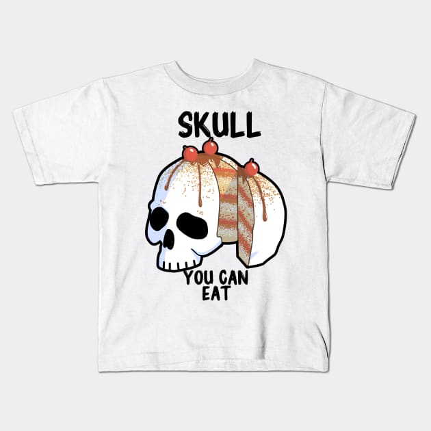 Skull You Can Eat Kids T-Shirt by kousnua